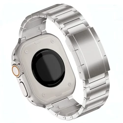 Premium Titanium Metal Strap for Smartwatches - Comfortable Wristband (Titanium color)