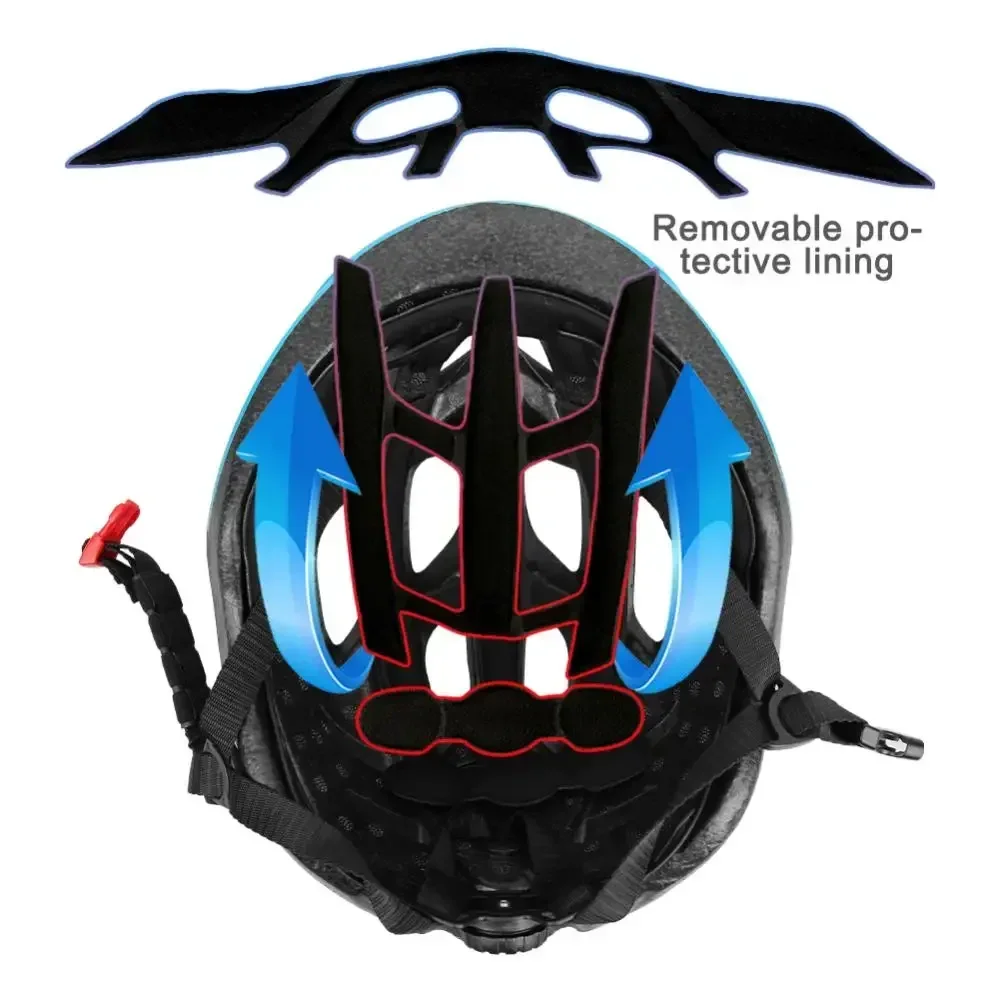 RNOX Outdoor Ultralight Cycling Helmet Cycling Safety Cap ntegrally-molded MTB Bicycle Helmet Racing Riding Equipments