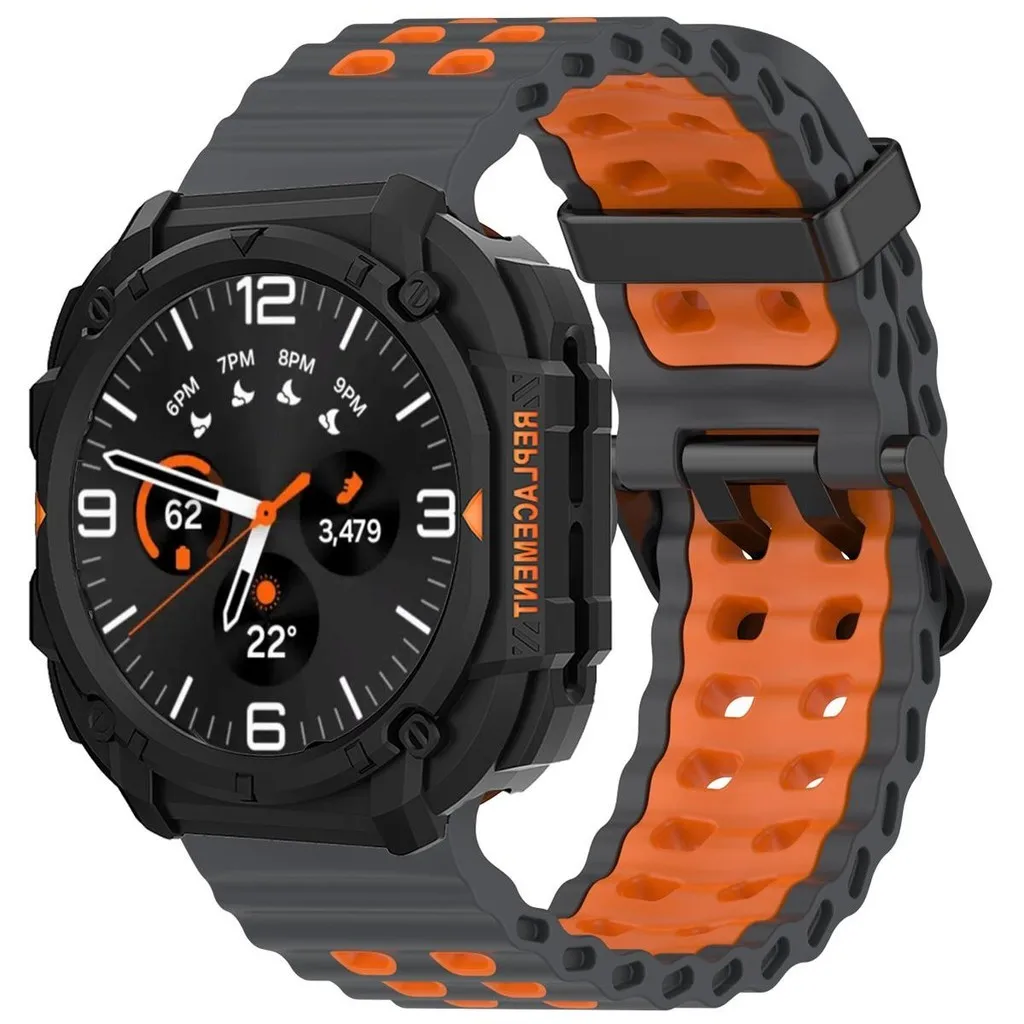 Premium Silicone Sport Band & Protective Case for 47mm Smartwatch - Durable Strap & Bracelet Cover