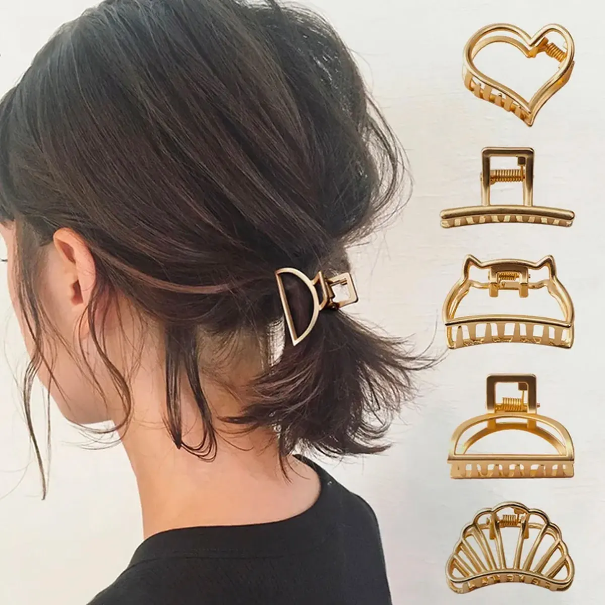 

Metal Hairpin Back Of Head Clip Shower Clip Simple Girl'S Hairpin Hairpin Hair Accessories