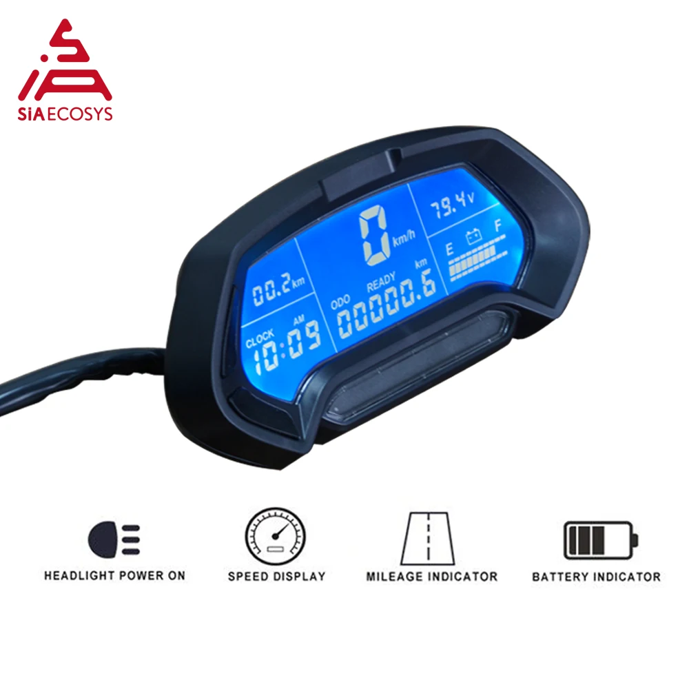 

CT-22 US Warehouse 48V-144V Universal Digital Programmable Electric Motorcycle Speedometer Display