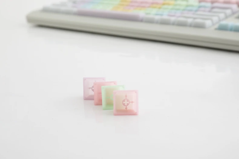 Pom jelly keycap para teclado mecânico, conjunto