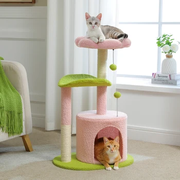 Flower Cat Tower Tree 1