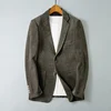 High Quality Fashion Handsome Business Leisure Autumn and Winter New Suit Thick Material Suit Jacket  Blazer Masculino Slim Fit 1
