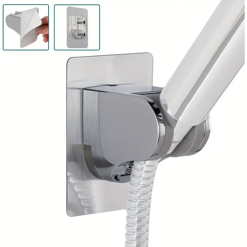 1Pcs Showerhead Holder showerhead holder Universal Showerhead Holder Wall Mounted Punch Free Household Adjustable Shower Bracket Self Adhesive Bathroom Accessories