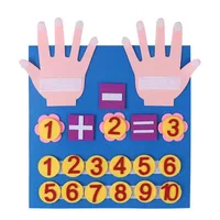Kids Montessori Felt Finger Numbers Math Toys Children Counting Preschool Early  Learning Educational Board For Toddlers 1