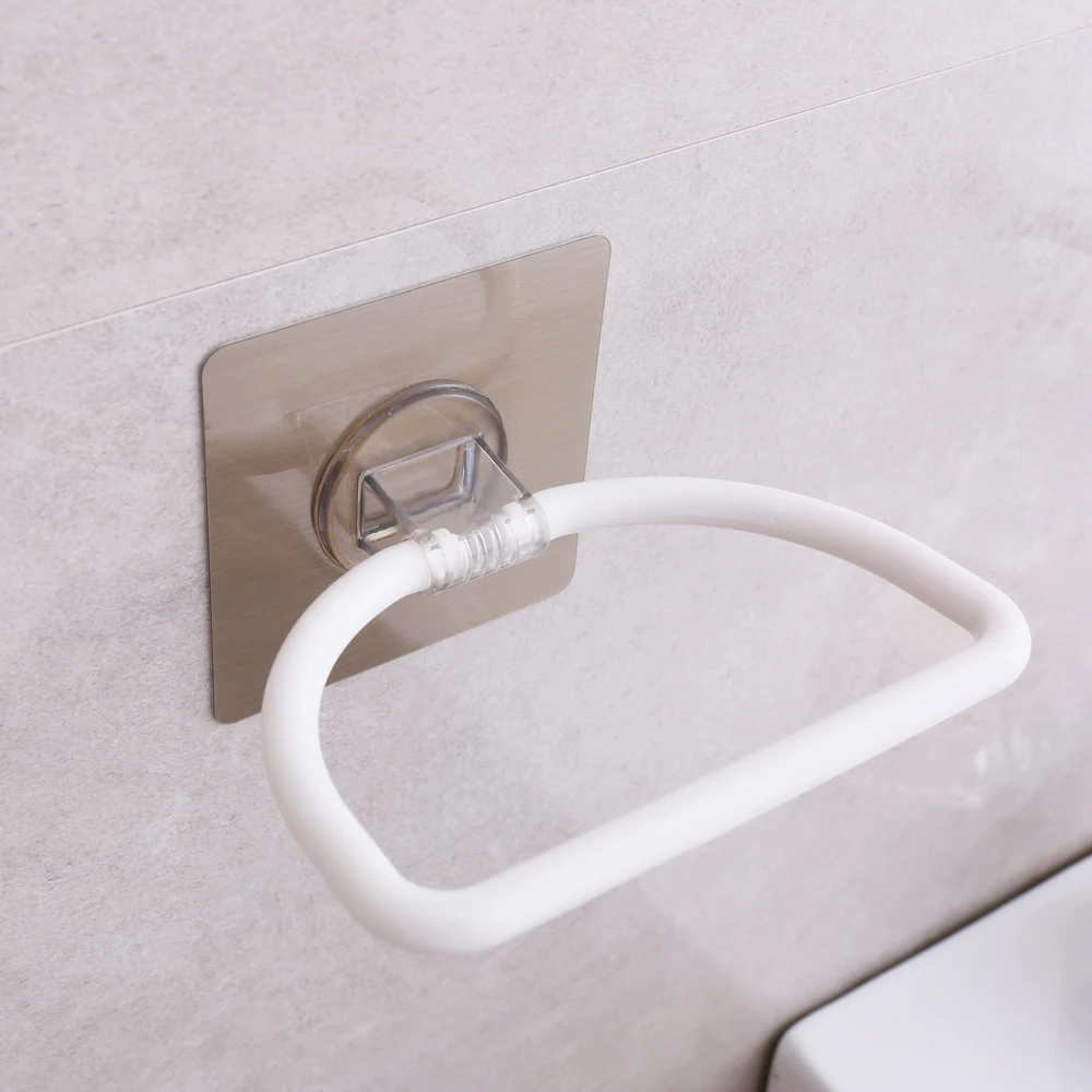 punching-free seamless towel rack bathroom towel ring