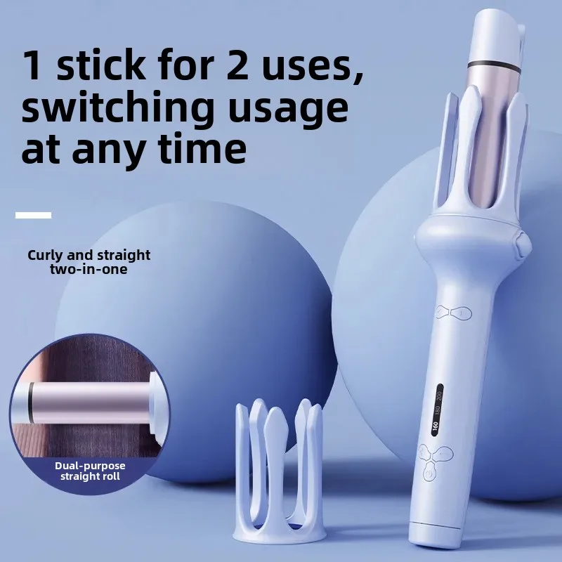 Multifunctional Straight And Curling Hair Brush 32MM Negative Ion Hair Protection Automatic Bee Sound Reminder Smart Straight Ha