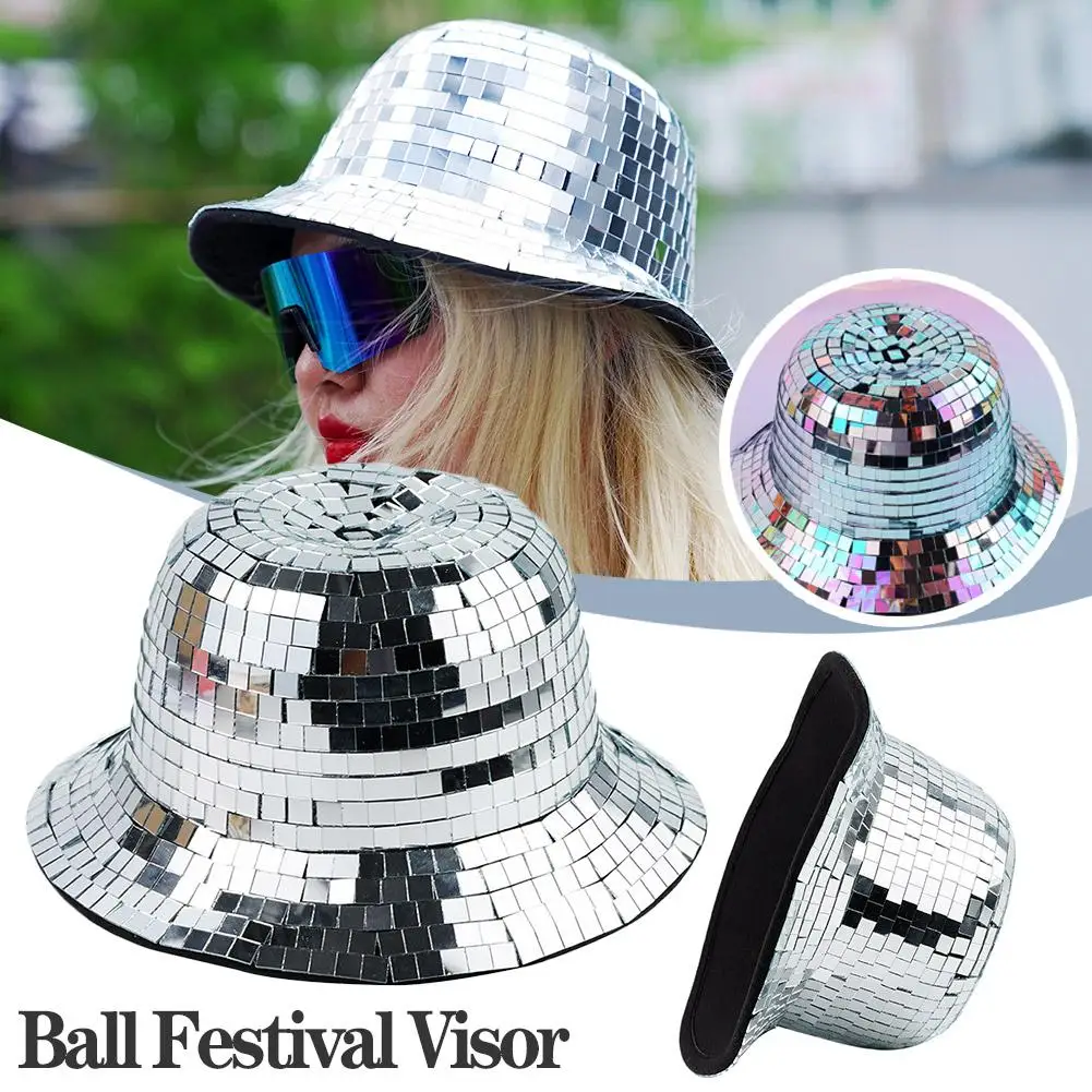 Disco Ball Helm Spiegel Glas Glitter Klassische Partei Bar Zimmer Party  Dekoration Amerikanischen Retro Kunst Disco Glänzenden Hut Ornamente -  AliExpress