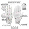 Women's Golf Gloves Left Hands 1 Pair,Non-Slip Golf Gloves Leather Breathable,Both Handed rain hot Golf Accessories 2