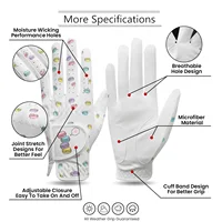 Women's Golf Gloves Left Hands 1 Pair,Non-Slip Golf Gloves Leather Breathable,Both Handed rain hot Golf Accessories 2