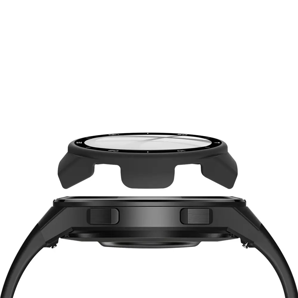 Enhanced Screen Protector Frame Bumper with Tempered Glass Cover and Dial Scale Protective Case
