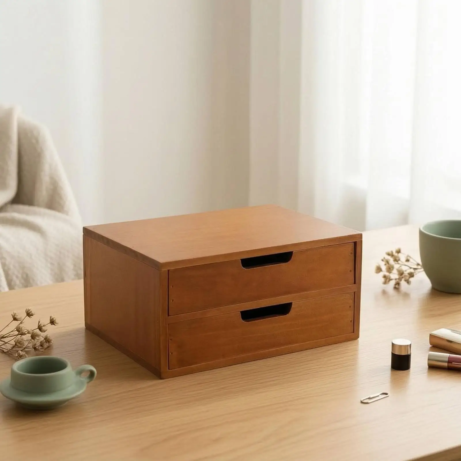 Compact Desk Organizer with Multi-Drawer Storage System