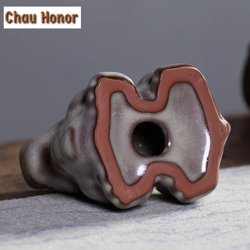 Large Wealth-attracting Pixiu Celadon Tea Pet Handmade Flowerpot Landscaping Tea Figurine Play Toys Tea Statue Ornaments Craft