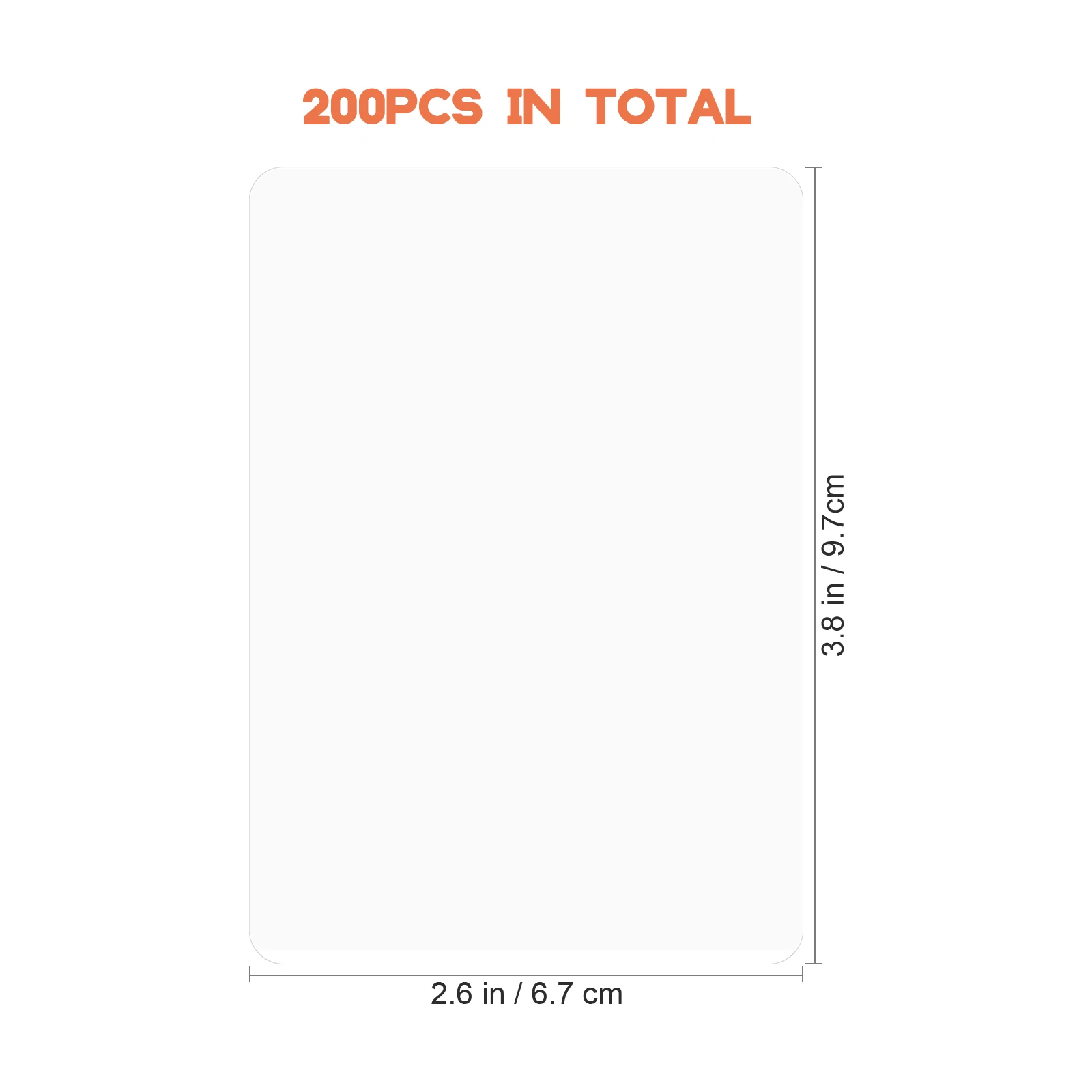 200pcs Transparent Lamination Film Thermal Laminating Sheets Photo Storage Plastic Sheets Waterproof Sticker Paper lamination film