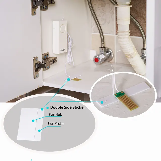 Wireless Water Overflow Leakage Alarm Sensor Detector 130dB Voice Work Alone Water Alarm Home Security Alarm System 3