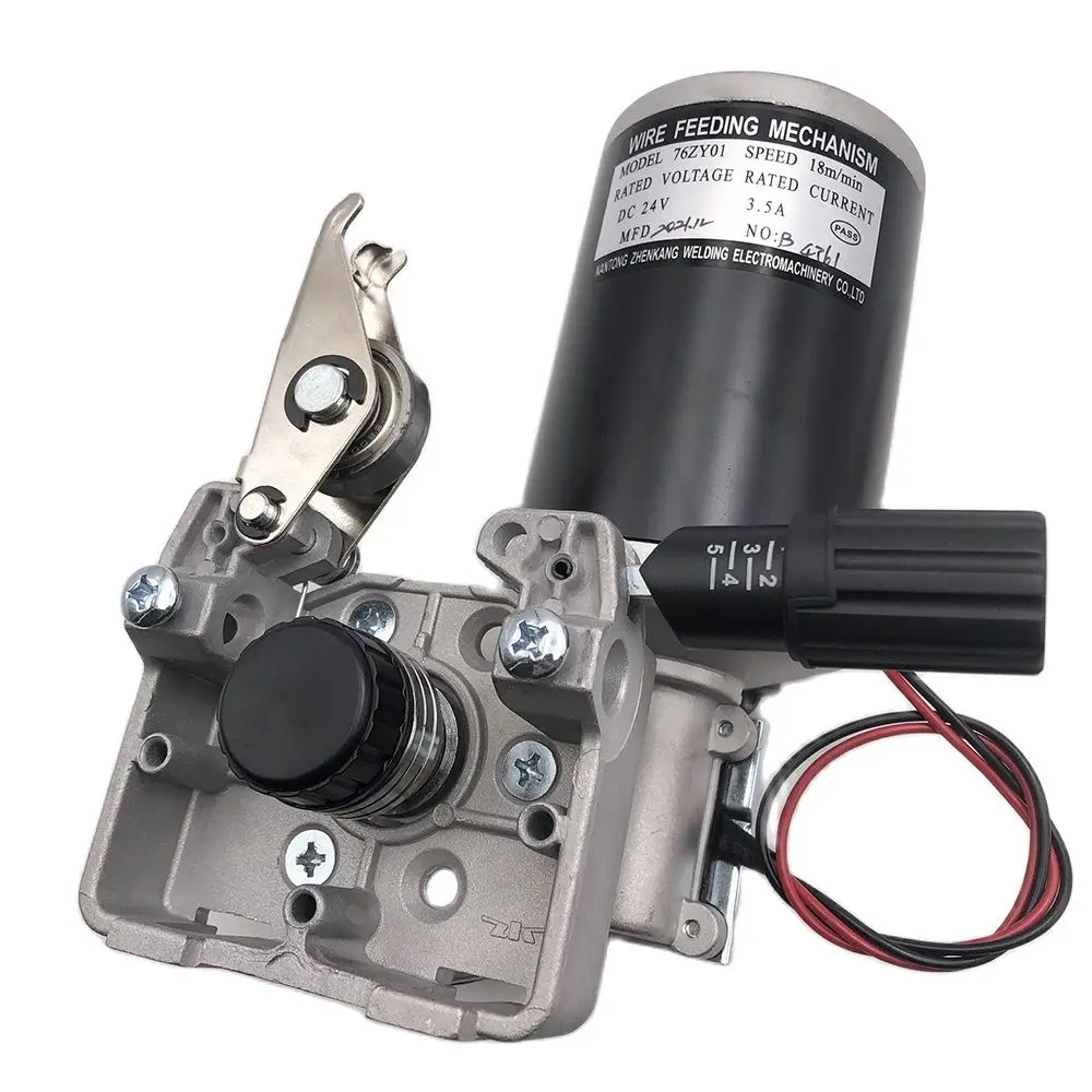 DC 42V 76ZY01 0.8-1.0mm V  Groove Roller 80W Wire Feeder Motor Mechanism Assembly For Mig Welding Machine