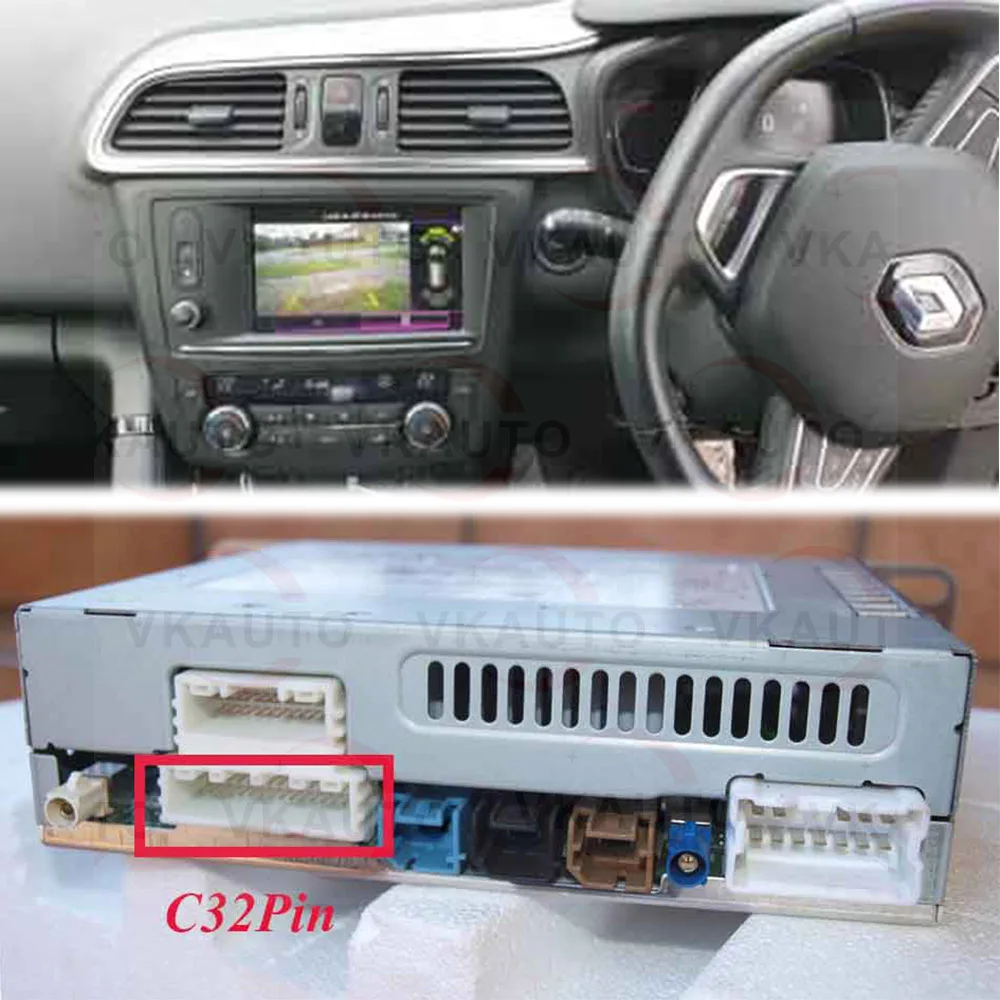 Telecamera Anteriore Per Auto CCD Impermeabile IP68 Per Renault Koleos E Kadjar, Visione Notturna, Parcheggio