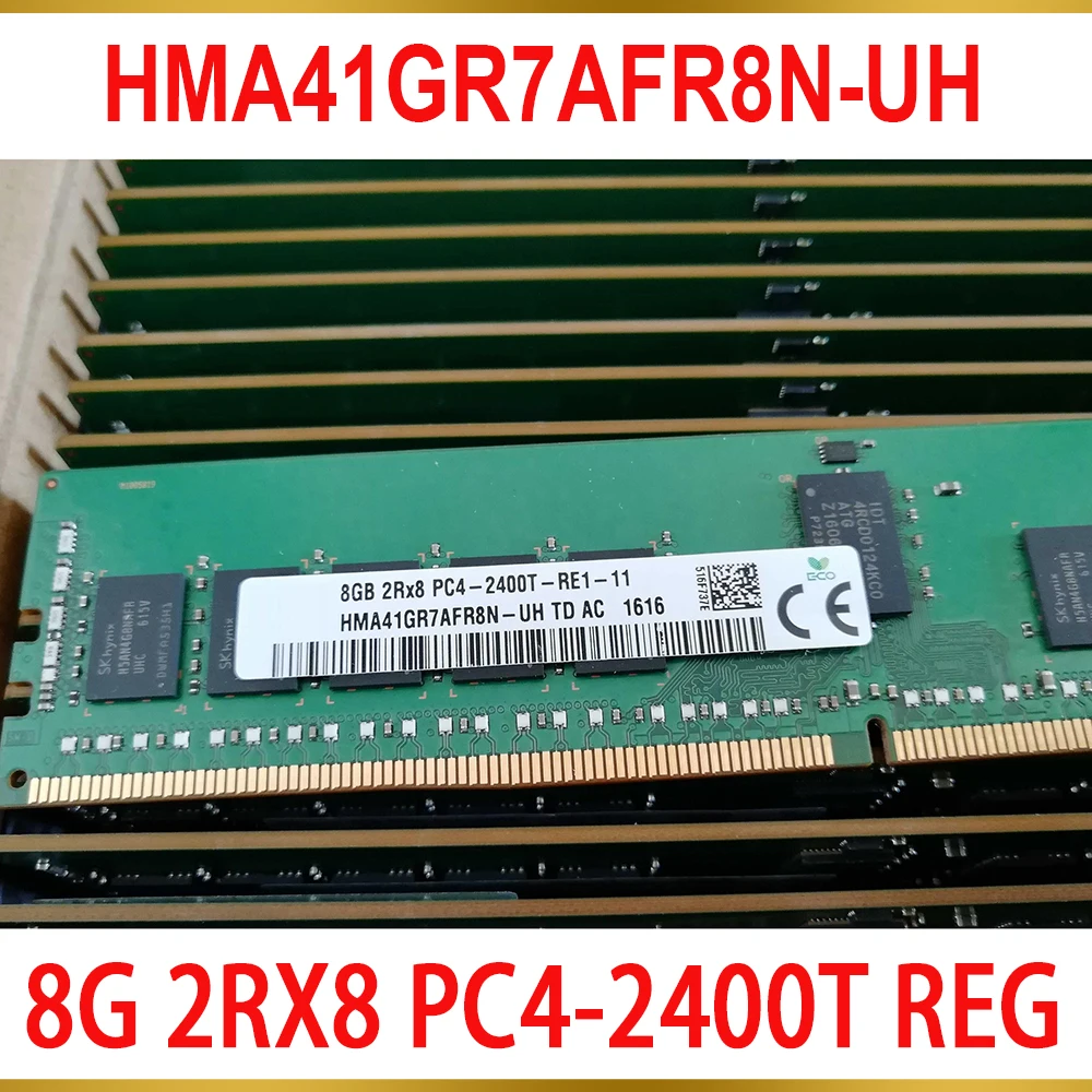 1Pcs For SK Hynix RAM 8GB 8G 2RX8 PC4 2400T REG Server Memory DDR4 2400 HMA41GR7AFR8N