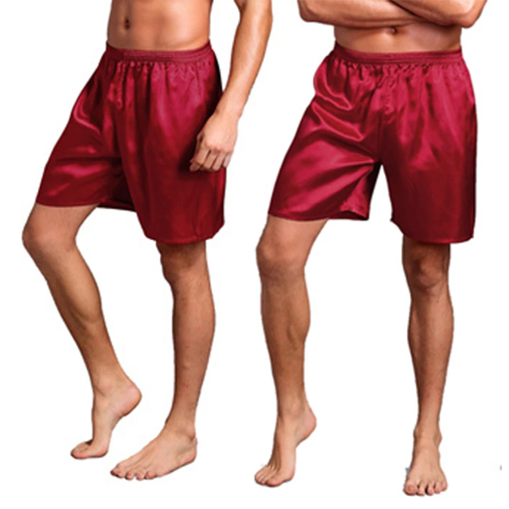 Men Pajama Pants Silk Satin Sleep Bottoms Nightwear