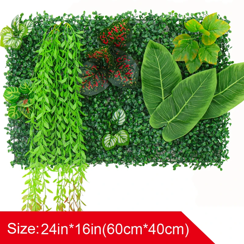 Faux Eucalyptus Greenery Backdrop, Adequado para Jardim Interior e Exterior, 16x24