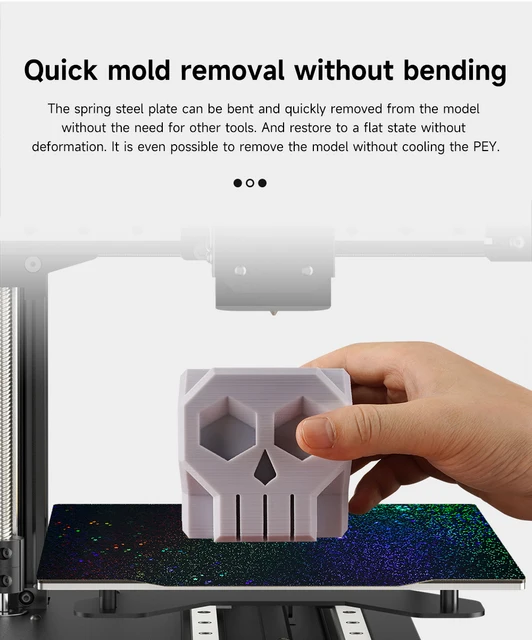 Piatto Stampante 3D Magnetico PEI 235x235mm Per Creality Ender 3 - Doppia Lato Testurizzato