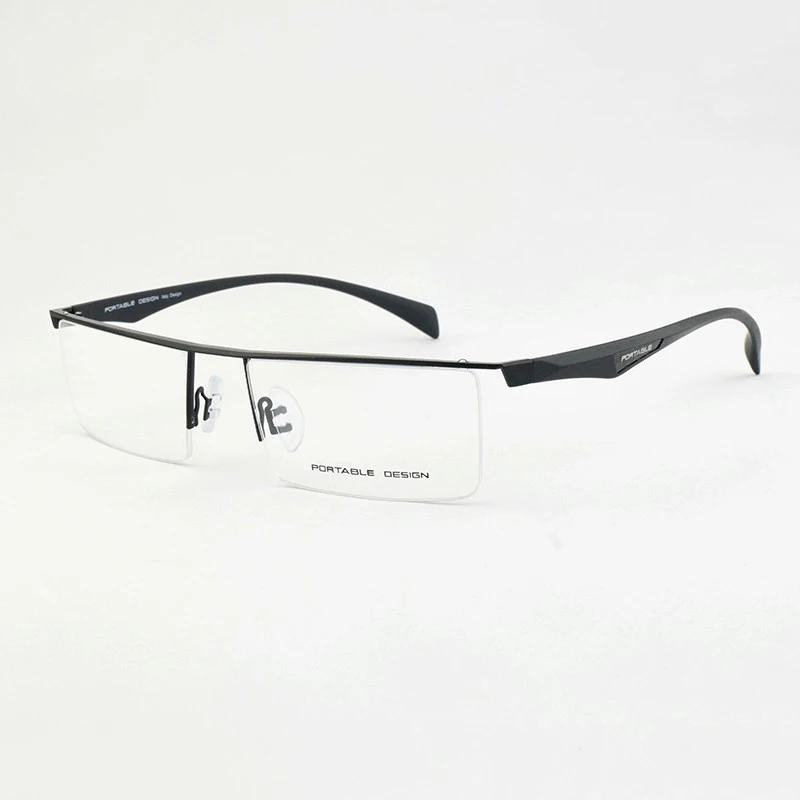

square Glasses Frame men P8332 Retro Optical Prescription Myopia Hyperopia Ultralight Large box Eyeglasses Men TR90 Spectacles