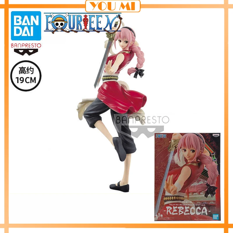 

20CM Original BANPRESTO ONE PIECE Rebecca VIVI Treasure Cruise World Journey Vol.4 Anime Figure Girls Model Toys Ornaments