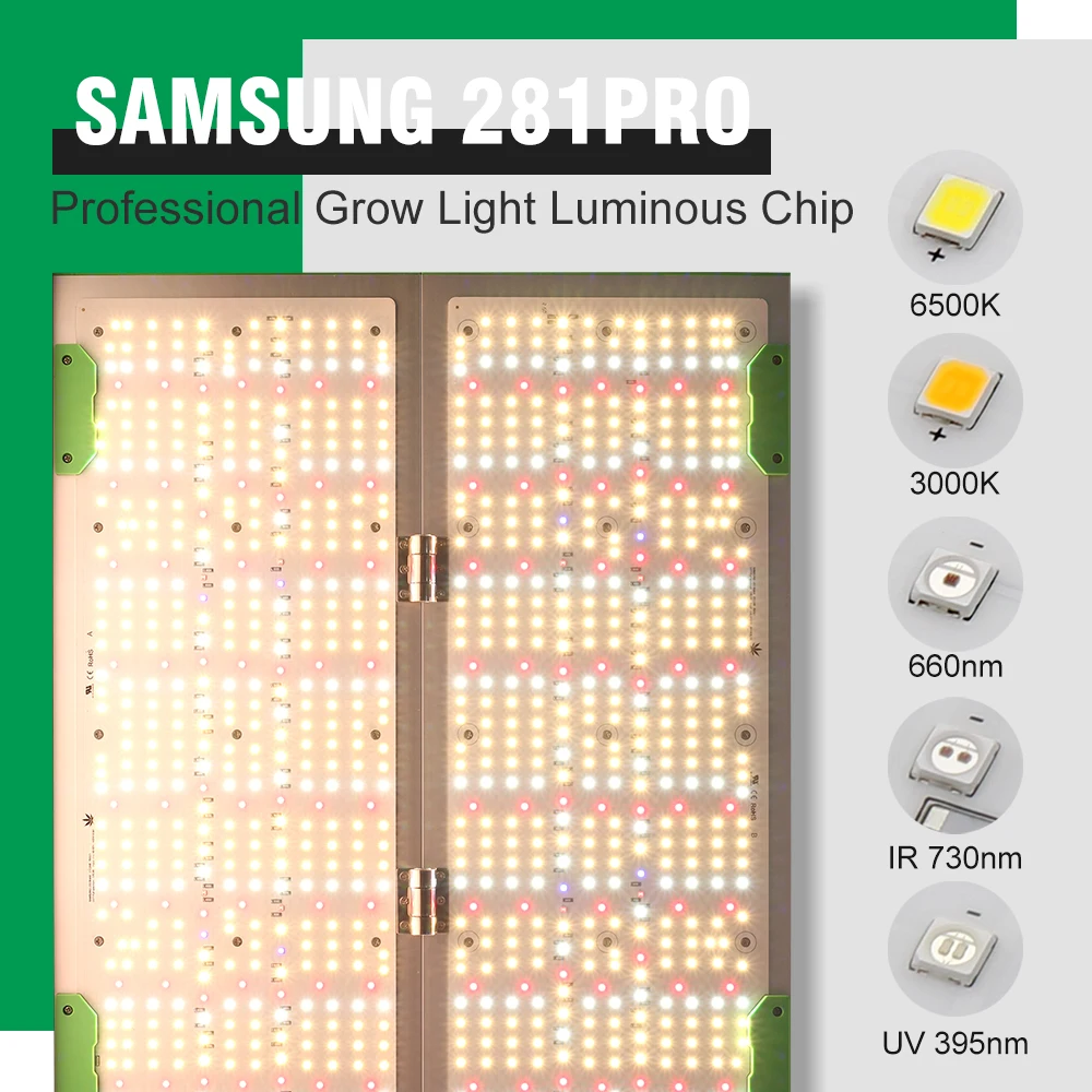 Confezione da 8 luci a LED per coltivazione da interno da 192