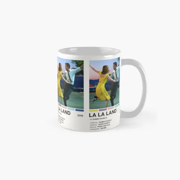 

La La Land Movie Poster Classic Mug Gifts Coffee Image Printed Photo Cup Simple Handle Round Tea Picture Drinkware Design
