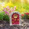 1Pc Miniature Dollhouse Fairy Door Home Mini Arch Window Door Mouse Hole Decoration Outdoor Garden Sculpture Elf Craft Decor 1