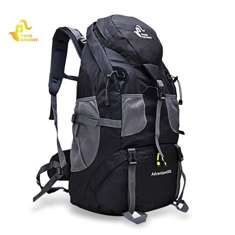Mochila de senderismo de 50L, bolsa de escalada, mochila para exteriores, mochila para acampar, bolsa deportiva impermeable, mochilas, mochila de viaje para escalada|sport bag|climbing bagrucksack travel - AliExpress