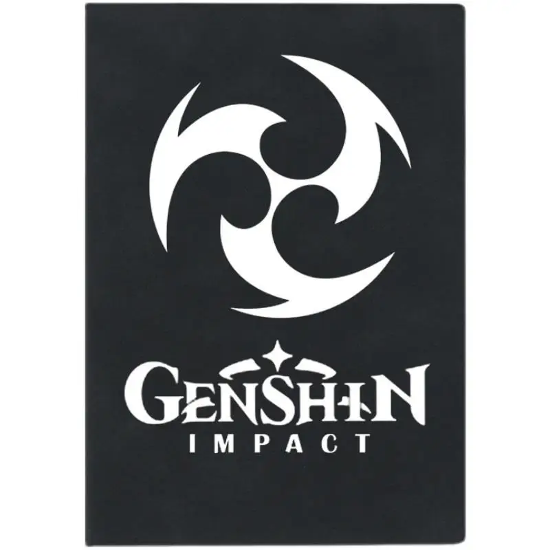 Genshin Impact eye animation game simple black travelers notebooks A5 gift for friends notebooks for students daily planner