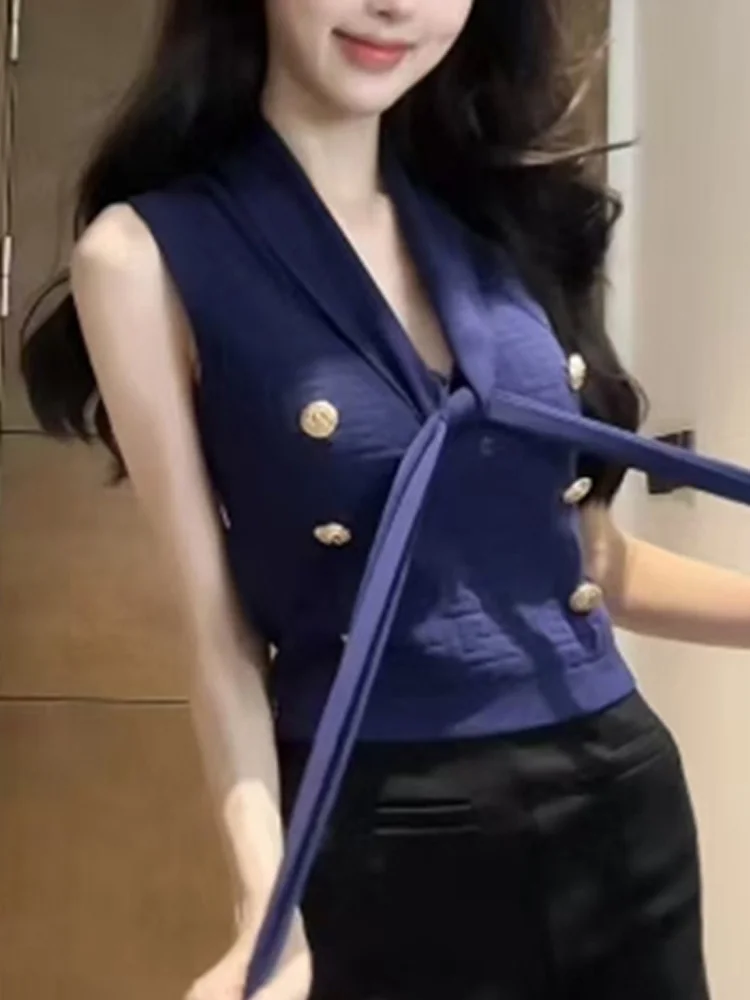 Autumn Knitted Sweater Vest for Women