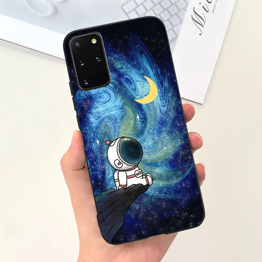 Cute Astronaut Cartoon Silicone Phone Case - Soft Protective Cover