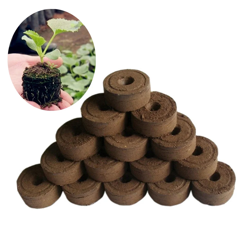 50Pcs Peat Pellets 30mm Compressed Peat Soil Professional Plant Cultivation Starting Home Nursery Pellets