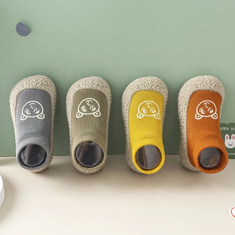 1-3Year Spring 2024 New Baby Floor Socks Shoes Cartoon Cute Baby Toddler Shoes Non-slip Children's Socks Shoes 2
