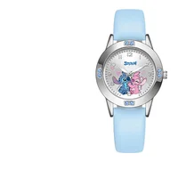 Montres Disney Stitch pour filles, montre à Quartz en diamant pour femmes, montres-bracelets en cuir de dessin animé Stich, mode, ceinture en acier, cadeau 5