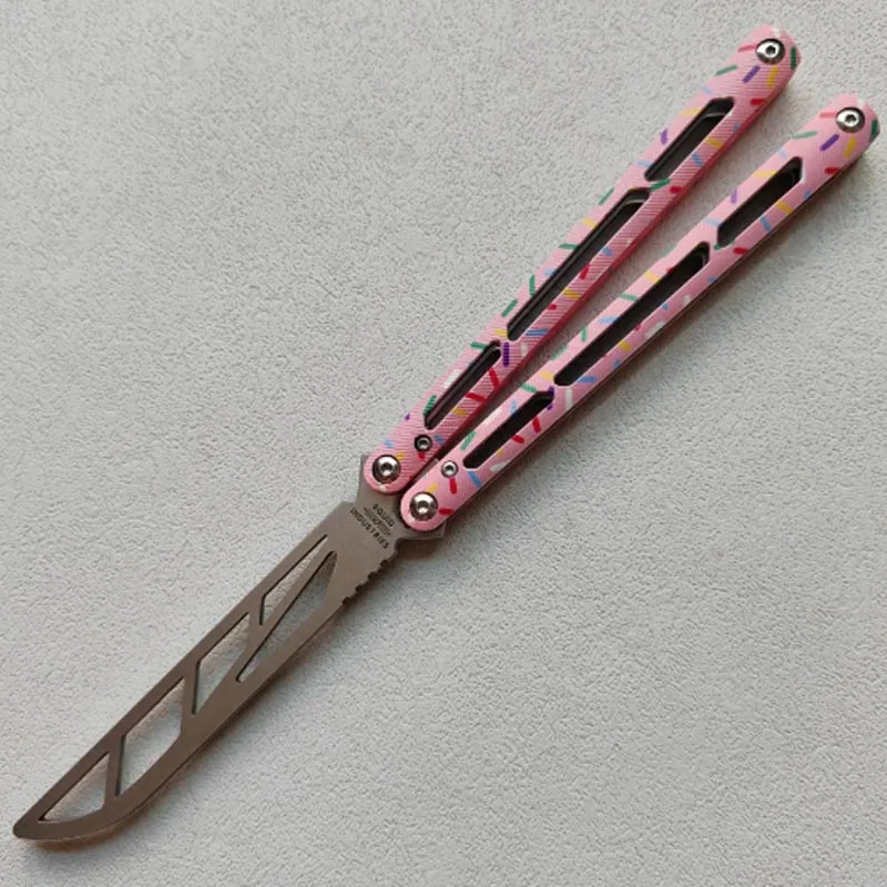 

Универсальный алюминиевый клинок Tsunami Balisong VG10, 7075 дюйма, с ручкой-бабочкой