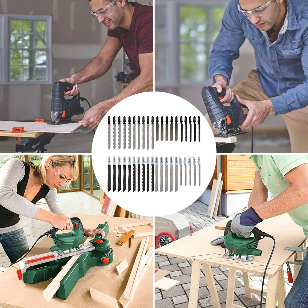 Jigsaw Blades Wood Cutter Saw Blade T118A T111C T101B T101AO T119BO T101D T144D for Bosch Dewalt Hitachi Makita Festool 40PCS