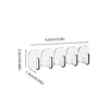 5PCS Multi row mini hook necklace storage rack jewelry display rack hanging necklace rack hanging necklace wall hanging 6