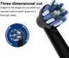 Cross Generic Electric Toothbrush Heads for Oralb Braun Crossact Toothbrushes Compatible with Most Oral-B Bases- Quality Action 3