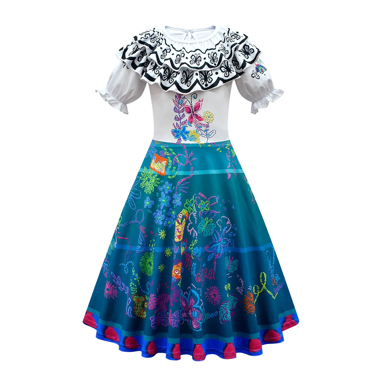 2021 New Charm Mirabell Madrid Animation Costume Girls Princess Dress Halloween Carnival Cosplay Costume long skirt top design for baby girl