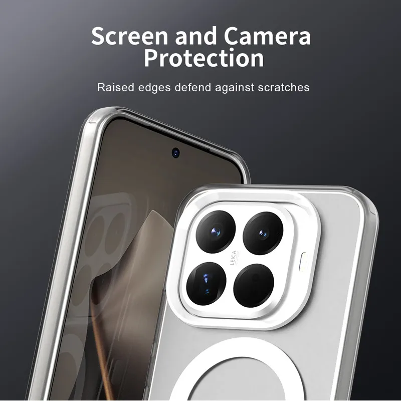 Minimalist Anti-Drop Magnetic Phone Case - Matte Translucent Finish