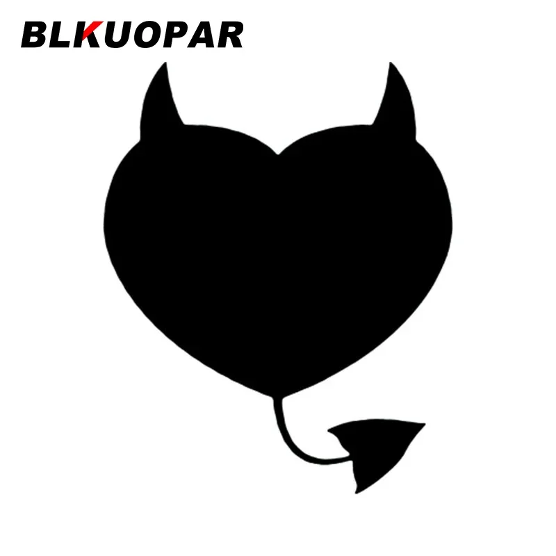 

Забавные автомобильные наклейки BLKUOPAR в виде сердца дьявола, виниловые креативные аниме наклейки «сделай сам», водонепроницаемые наклейки на бампер с царапинами, автомобильные аксессуары