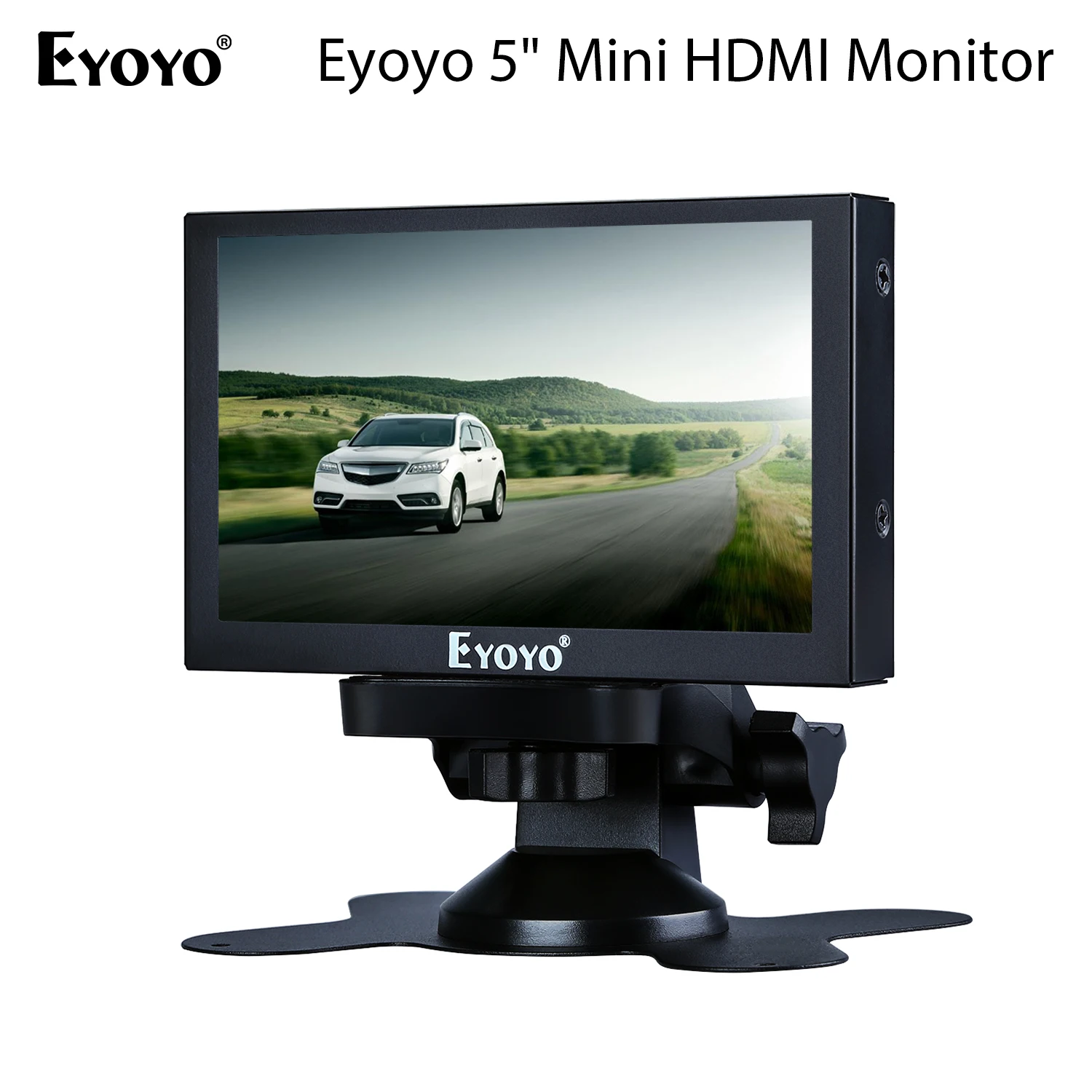 

Eyoyo 5-дюймовый мини-монитор заднего вида для грузовика, камера заднего вида, ЖК-экран с HDMI VGA BNC, резервный дисплей для подголовника