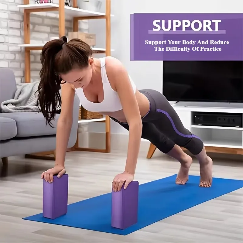 Dance Yoga Blocks Gym Foam Brick Pilates Training Exercise Fitness Bolster Pillow Cushion Stretching Body Shaping Building Cubes yoga blocks