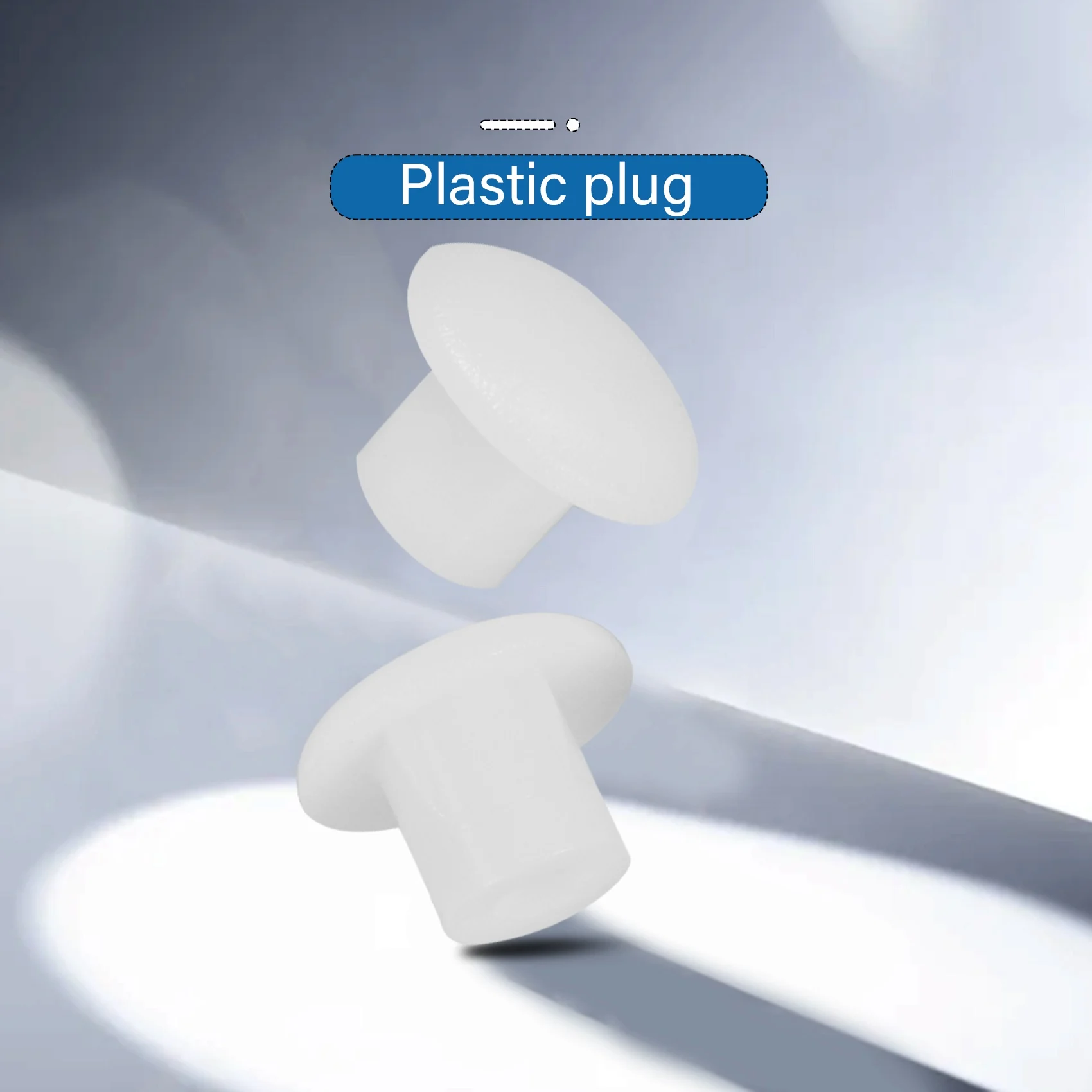 Home furniture decor 5 mm white plastic hole drilling cover 100 pcs furniture hole cover