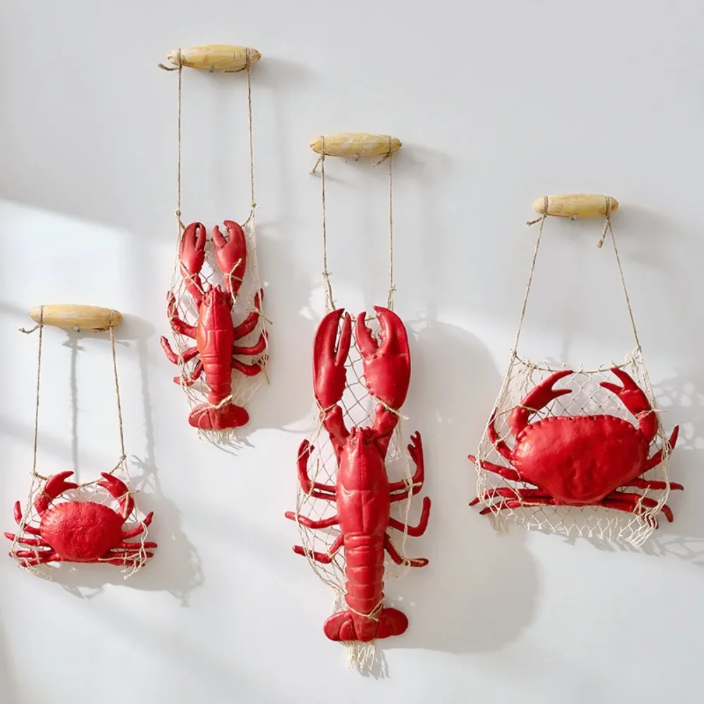 Resin Simulation Crab Model Figurine Creative Ocean Element Home