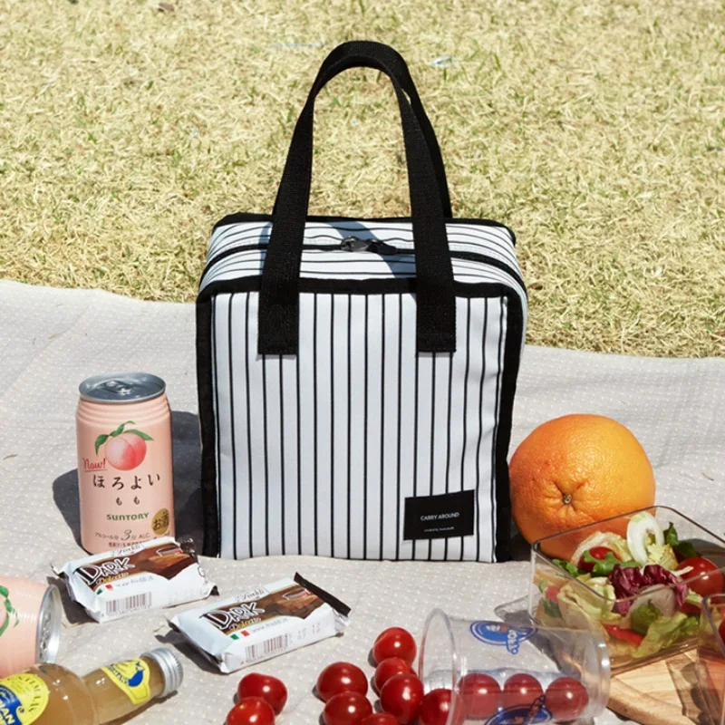 Lunch bag office worker thermal pouch child picnic food keep fresh